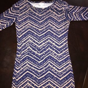 Lularoe Julia dress size small chevron